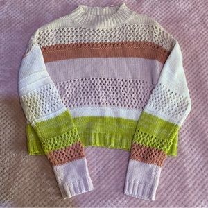 Holed Stripped Sweater